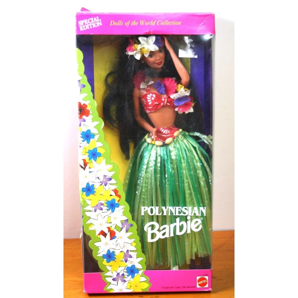 1994 Polynesian Barbie - Dolls of the World - Loose In box ~Tiki, Hawaiian, Hula